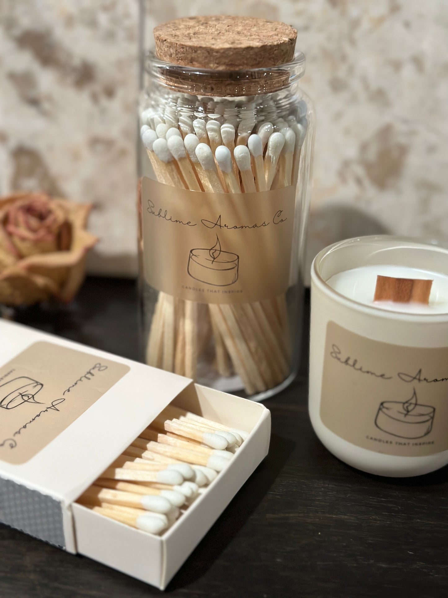 Wooden Matches with Box