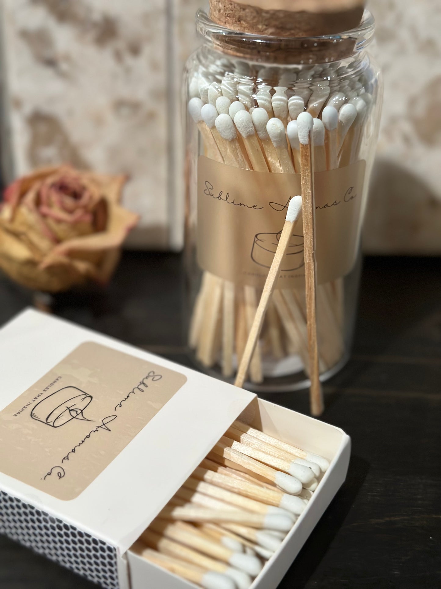 Wooden Matches with Box